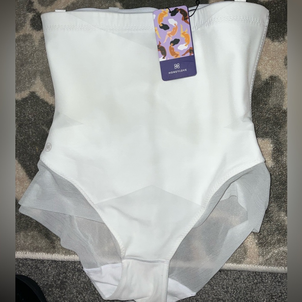 NWT Honeylove SuperPower Brief Shapewear Astral White M Plus Bridal Wedding - Picture 4 of 6